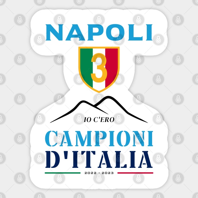 Napoli Champions Serie A 2022-2023 Sticker by Zakzouk-store